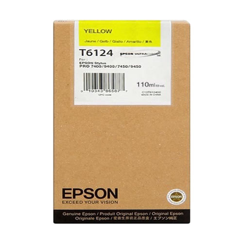Tinteiro Original Epson T6124 Amarelo