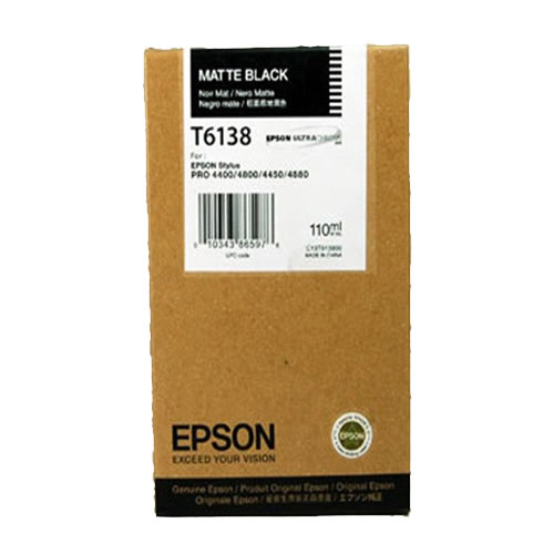 Tinteiro Original Epson T6138 Preto Matte