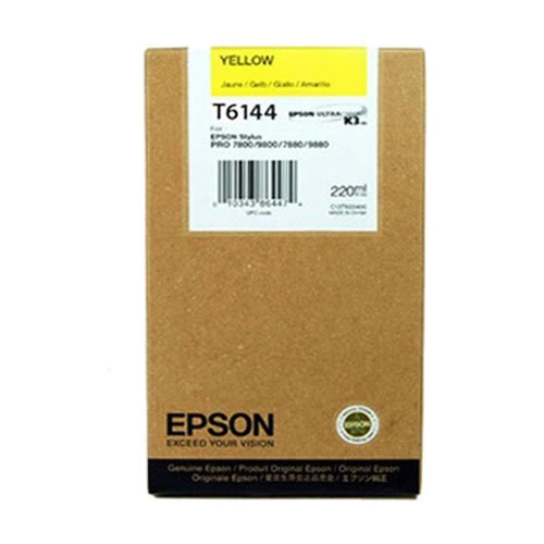 Tinteiro Original Epson T6144 Amarelo