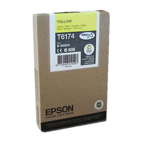 Tinteiro Original Epson T6174 Amarelo Alta Cap.