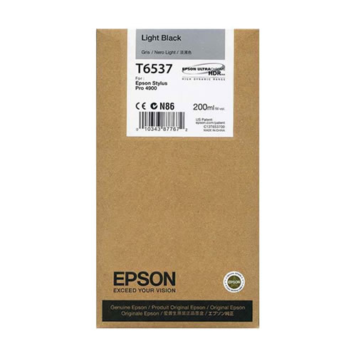 Tinteiro Original Epson T6537 Cinzento