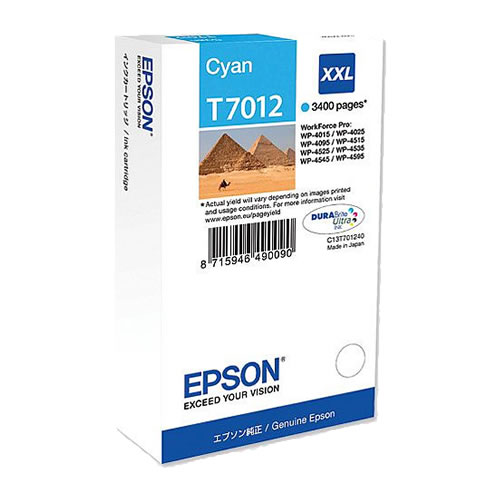 Tinteiro Epson T7012 Extra Capacidade Ciano