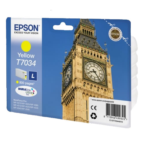 Tinteiro Epson T7034 Standard Amarelo