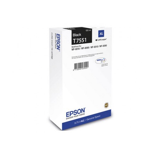 Tinteiro Original Epson T7551 Preto