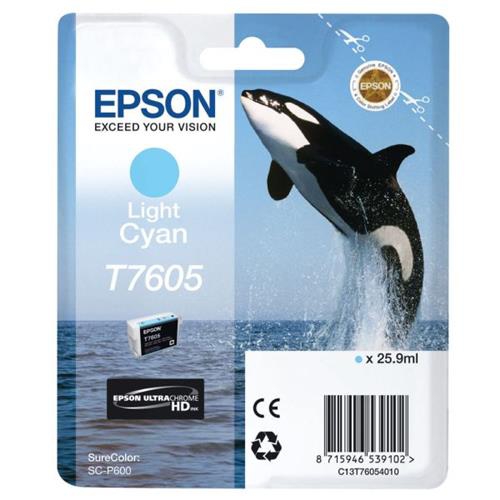 Tinteiro Original Epson T7605 Ciano Claro