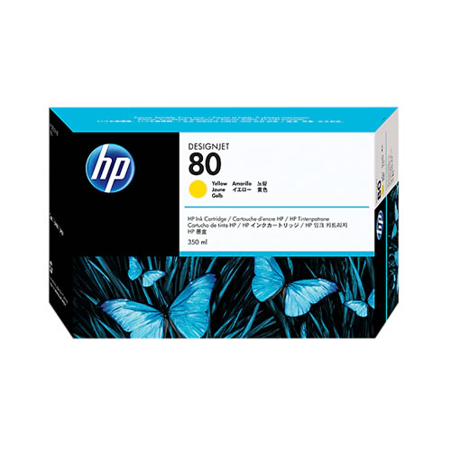 Tinteiro Original HP 80 (C4848A) Ama. Alta Cap.