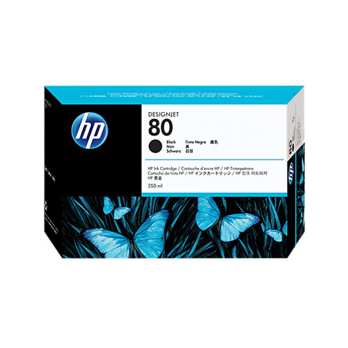 Tinteiro Original HP 80 (C4871A) Preto Alta Cap