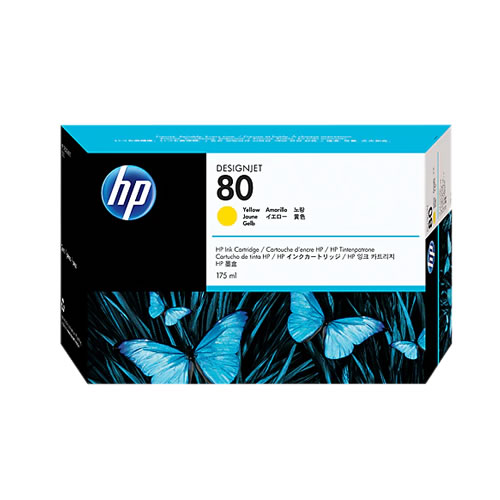 Tinteiro Original HP 80 (C4873A) Amarelo