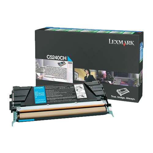 Toner Original Lexmark C524 Ciano Alta Cap.