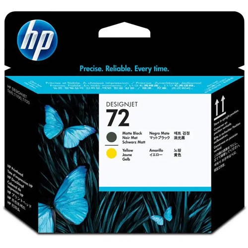 Cab. de Imp. HP 72 (C9384A) Preto Mate/Amarelo