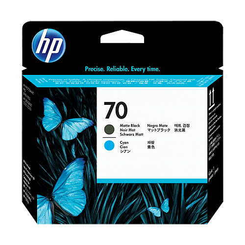 Cab. de Imp. HP 70 (C9404A) Preto Mate/Ciano