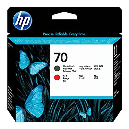 Cab. de Imp. HP 70 (C9409A) Preto Mate/Vermelho