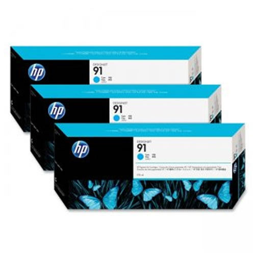 Cab. de Imp. HP 91 (C9482A) Azul Pack 3