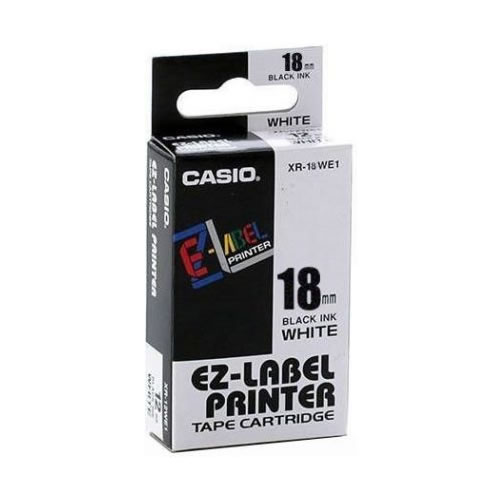 Fita Impressão Orig. Casio 18mm Preto/Branco
