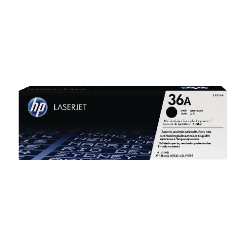 Toner Original HP 36A (CB436A) Preto Pack 2