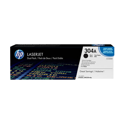 Toner Original HP CC530A Preto Pack Duplo