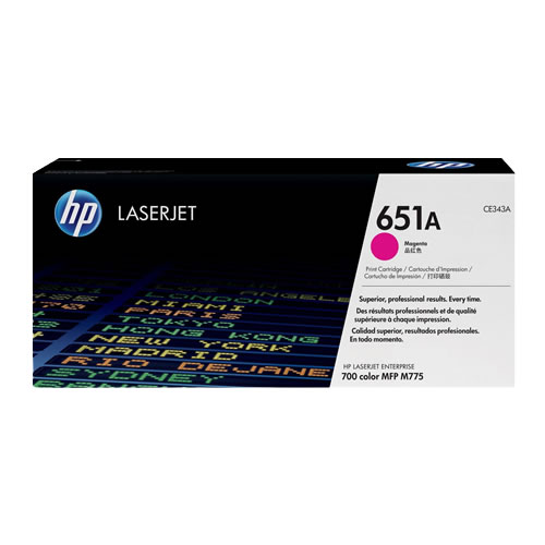 Toner HP Laserjet 651A (CE343A) Magenta 