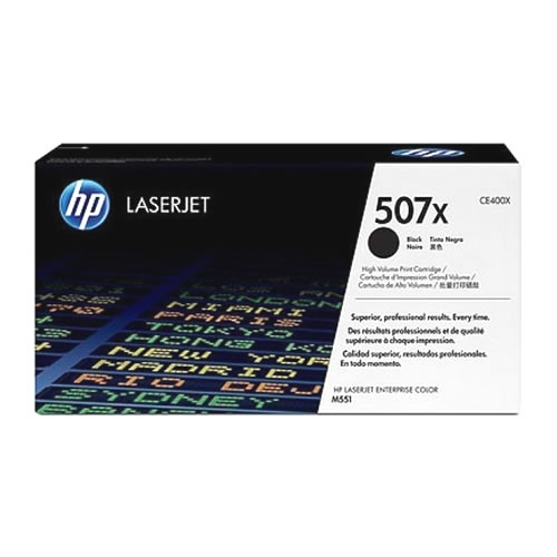 Toner Original HP Laserjet 507X (CE400X) Preto