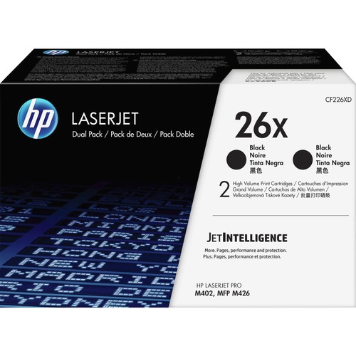 Toner Original HP 26X (CF226XD) Pack 2