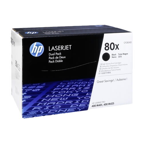 Toner Original HP 80X (CF280X) Pack Duplo