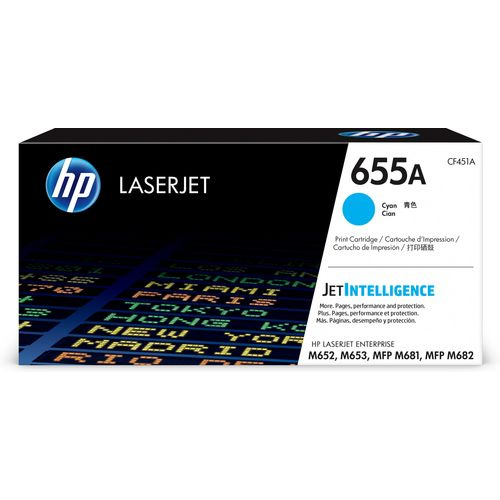 Toner Original HP 655A Ciano