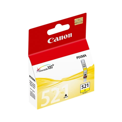 Tinteiro Original Canon CLI-521 Amarelo
