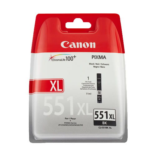 Tinteiro Original Canon CLI-551 Alta Cap.Preto