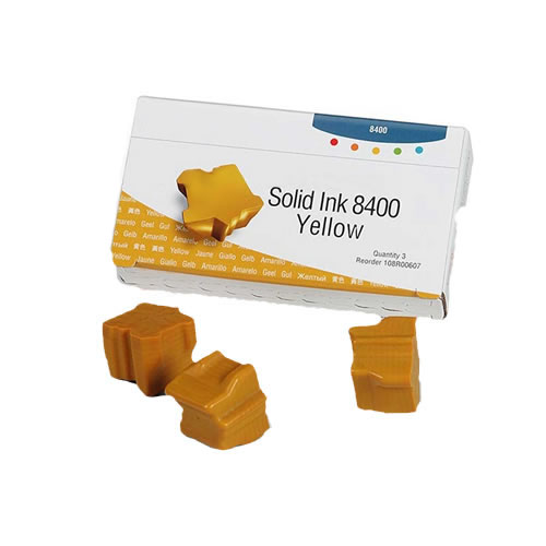 Stick Compatível Xerox Phaser 8400 Amarelo 3un