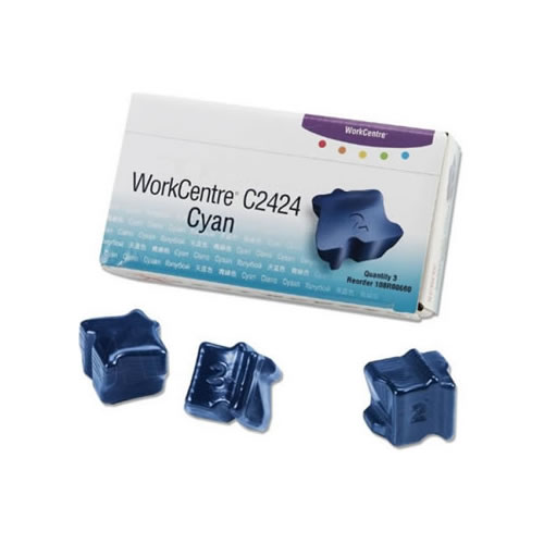 Tinta Sólida Compatível Xerox C2424 Ciano Pack 3un