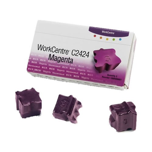 Tinta Sólida Compatível Xerox C2424 Magenta 3un