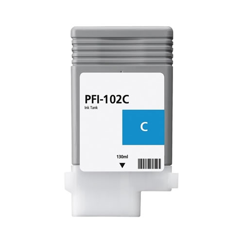 Tinteiro Compatível Canon PFI-102 Ciano