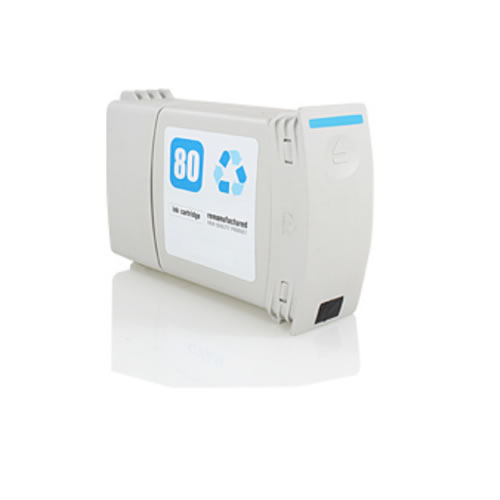 Tinteiro Compatível HP 80 350ml Ciano