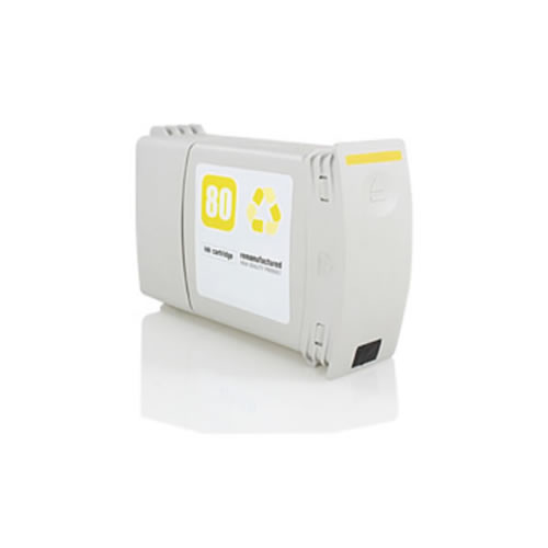 Tinteiro Compatível HP 80 350ml Amarelo