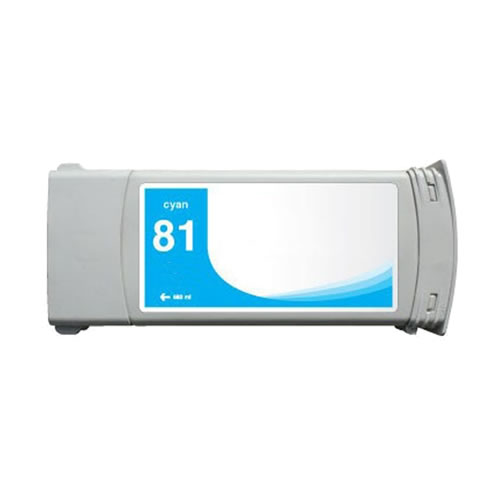Tinteiro Compatível HP 81 (C4931A) Ciano