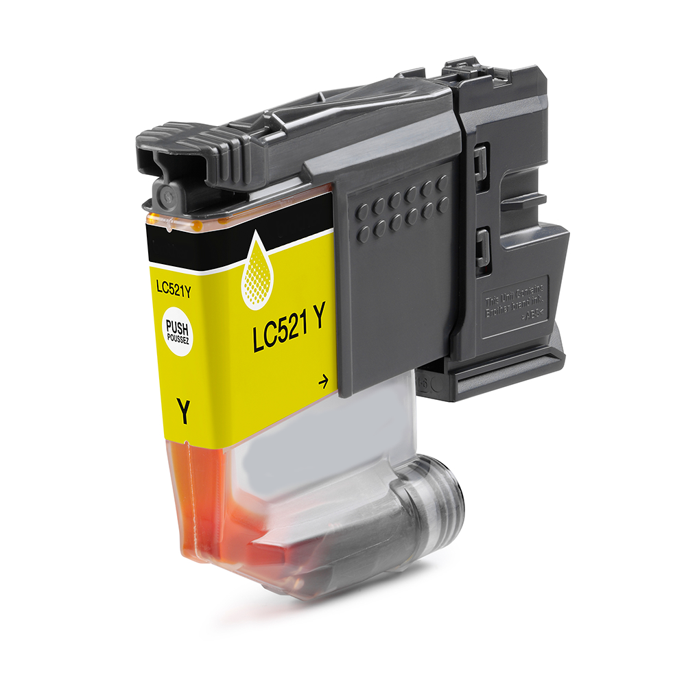 Tinteiro Compatível Brother LC521 Amarelo