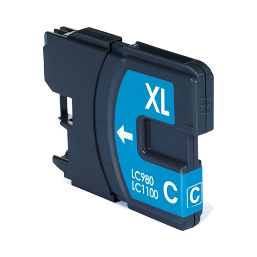 Tinteiro Comp. Brother LC980/LC985/LC1100 Ciano