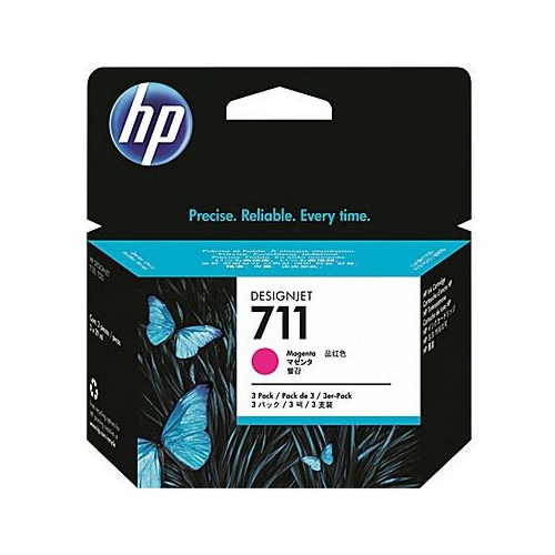 Tinteiro Original HP 711 Magenta Pack 3