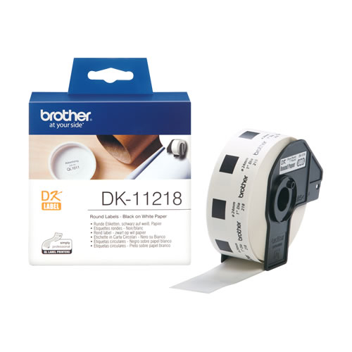 Etiquetas Brother Circulares 24mm 1000un