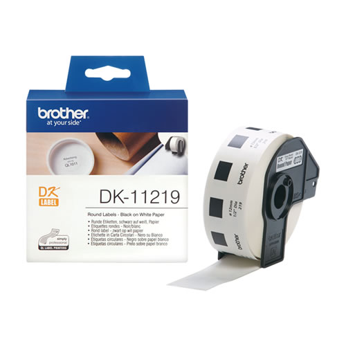Etiquetas Brother Circulares 12mm 1200un