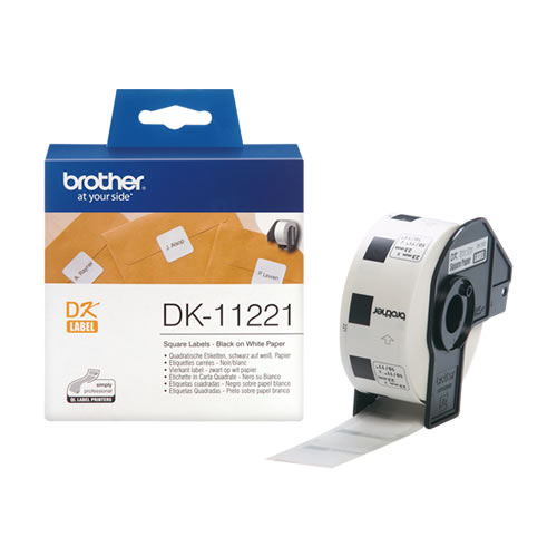 Etiquetas Brother Quadradas 23x23