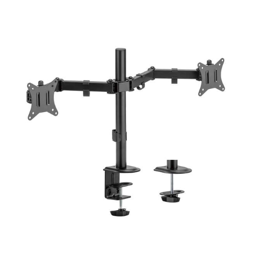 Suporte de Mesa Duplo p/ Monitor 17"-32" 9Kg Rotatividade 360º