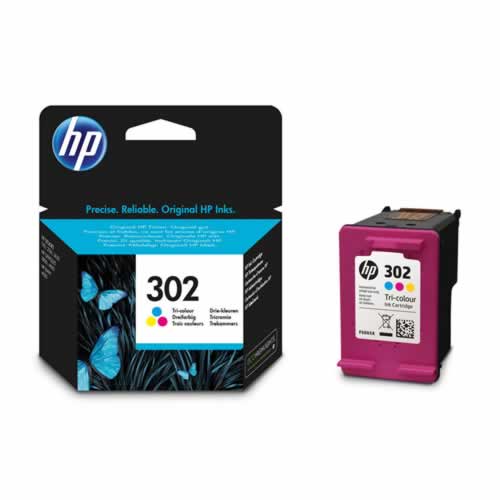 Tinteiro Original HP 302 (F6U65A) Tri-color