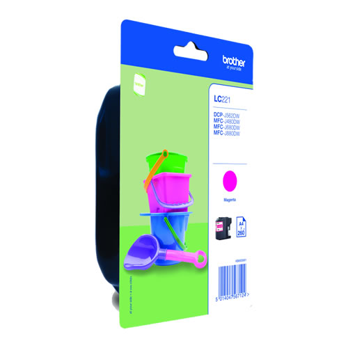 Tinteiro Original Brother LC221 Magenta