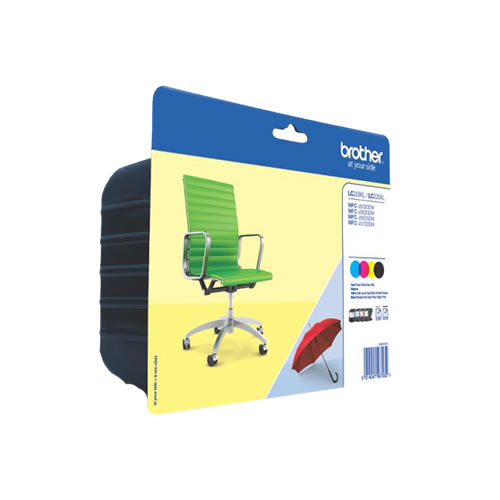 Tinteiro Original Brother LC229 XL Pack 4 cores