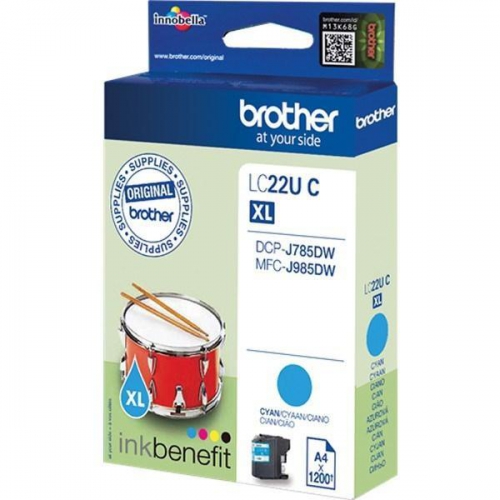 Tinteiro Original Brother LC22U Ciano