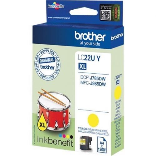 Tinteiro Original Brother LC22U Amarelo