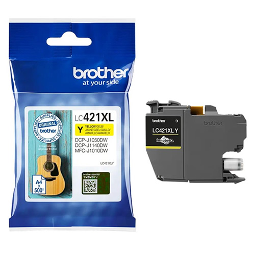Tinteiro Original Brother LC421 XL Amarelo