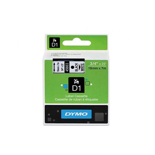 Fita Dymo D1 45803 19mmx7m Preto/Branco