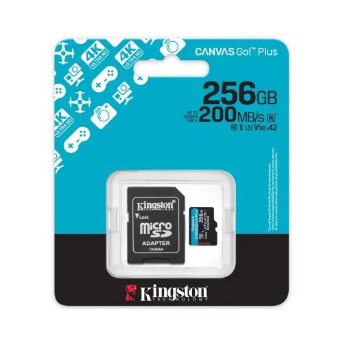 Cartão Memória Micro SDXC 256GB UHS-I U3 V30 Class 10 200MB/s