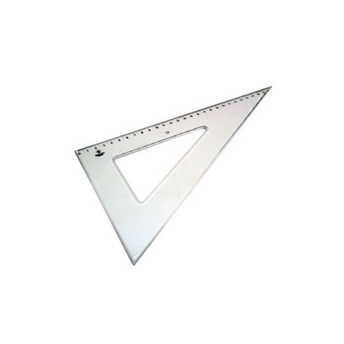 Esquadro Plástico Cristal Smart Office 60º 32cm 